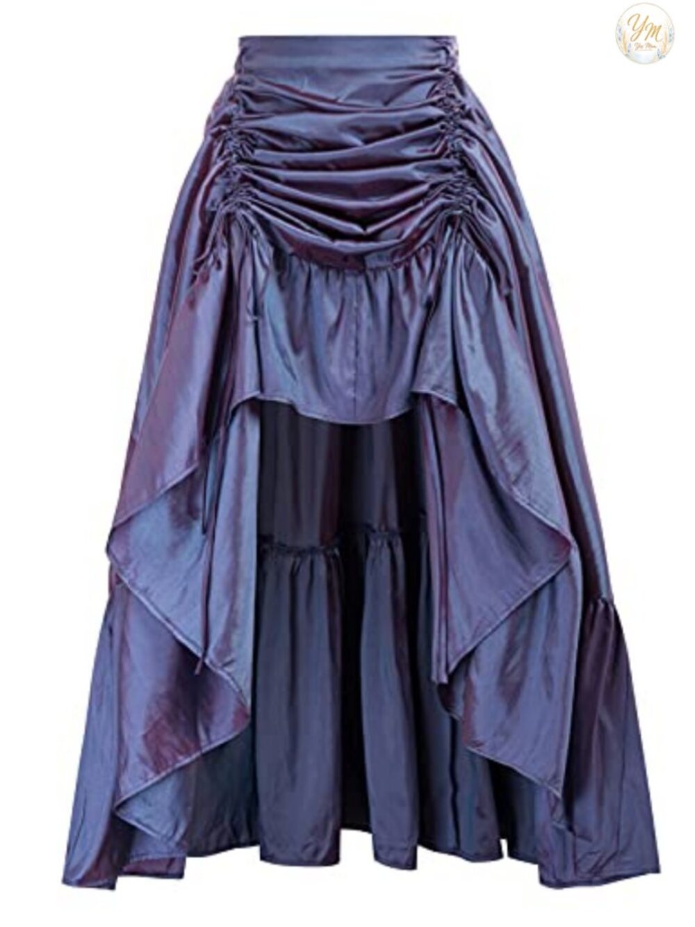Renaissance Pirate High Low Skirt Gothic Steampunk